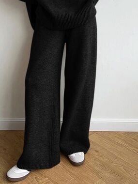 Commense Knit Wide-Leg Pants